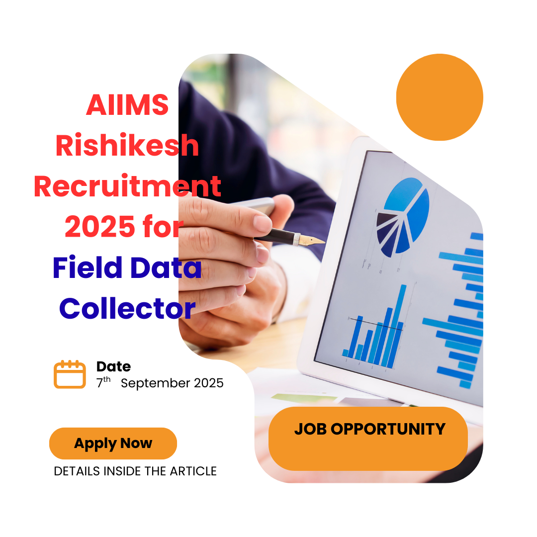 AIIMS Rishikesh Recruitment 2025 for Field Data Collector Walk in Interview: Eligibility Criteria, Age, Qualification and Application Process