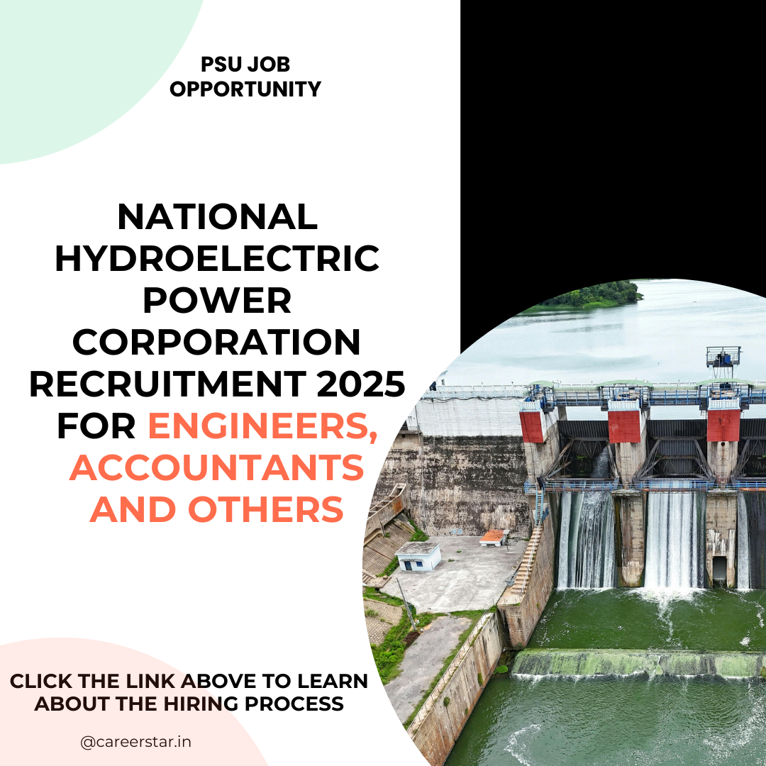 National Hydroelectric Power Corporation Recruitment 2025 for Engineers, Accountants and Others: Total 248 vacancies, eligibility criteria, age, qualification and application process