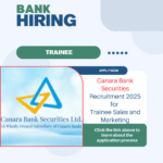 Canara Bank Securities Recruitment 2025 for Trainee Sales and Marketing: Total 1446 vacancies, eligibility criteria, age, qualification and application process