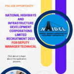 National Highways and Infrastructure Development Corporations Limited Recruitment 2025 for Deputy Manager Technical: Total 34 vacancies, eligibility criteria, age, qualification and application process