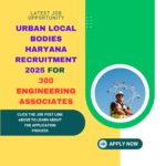 Urban Local Bodies Haryana Recruitment 2025 for 300 Engineering Associates: Know its Eligibility Criteria, age, qualification and application process