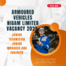PSU Job Vacancy, Public Sector Job Undertaking, Latest Engineer Job Opportunity, Eligibility Criteria for Armoured Vehicles Nigam Limited Vacancy 2025 Junior Technician Junior Manager and Engineer, How to Apply for Armoured Vehicles Nigam Limited Vacancy 2025 Junior Technician Junior Manager and Engineer, Selection Process for Armoured Vehicles Nigam Limited Vacancy 2025 Junior Technician Junior Manager and Engineer, Pay Scale for Armoured Vehicles Nigam Limited Vacancy 2025 Junior Technician Junior Manager and Engineer, Official Link to Armoured Vehicles Nigam Limited Vacancy 2025 Junior Technician Junior Manager and Engineer, Official Notification for Armoured Vehicles Nigam Limited Vacancy 2025 Junior Technician Junior Manager and Engineer, Application fees for Armoured Vehicles Nigam Limited Vacancy 2025 Junior Technician Junior Manager and Engineer,