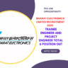 Bharat Electronics Limited Recruitment 2025 for Trainee Engineer and Project Engineer Total 6 Position Out