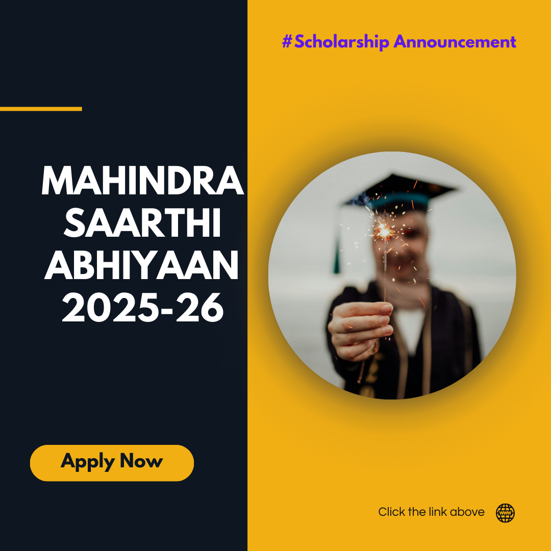 Mahindra Saarthi Abhiyaan 2025-26 Scholarship Apply Fast