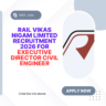 Rail Vikas Nigam Limited Recruitment 2026 for Executive Director Civil Engineer