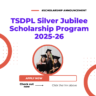 TSDPL Silver Jubilee Scholarship Program 2025-26 Apply Now