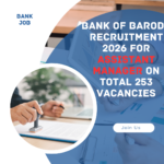 Bank of Baroda Recruitment 2026 for Assistant Manager on Total 253 Vacancies