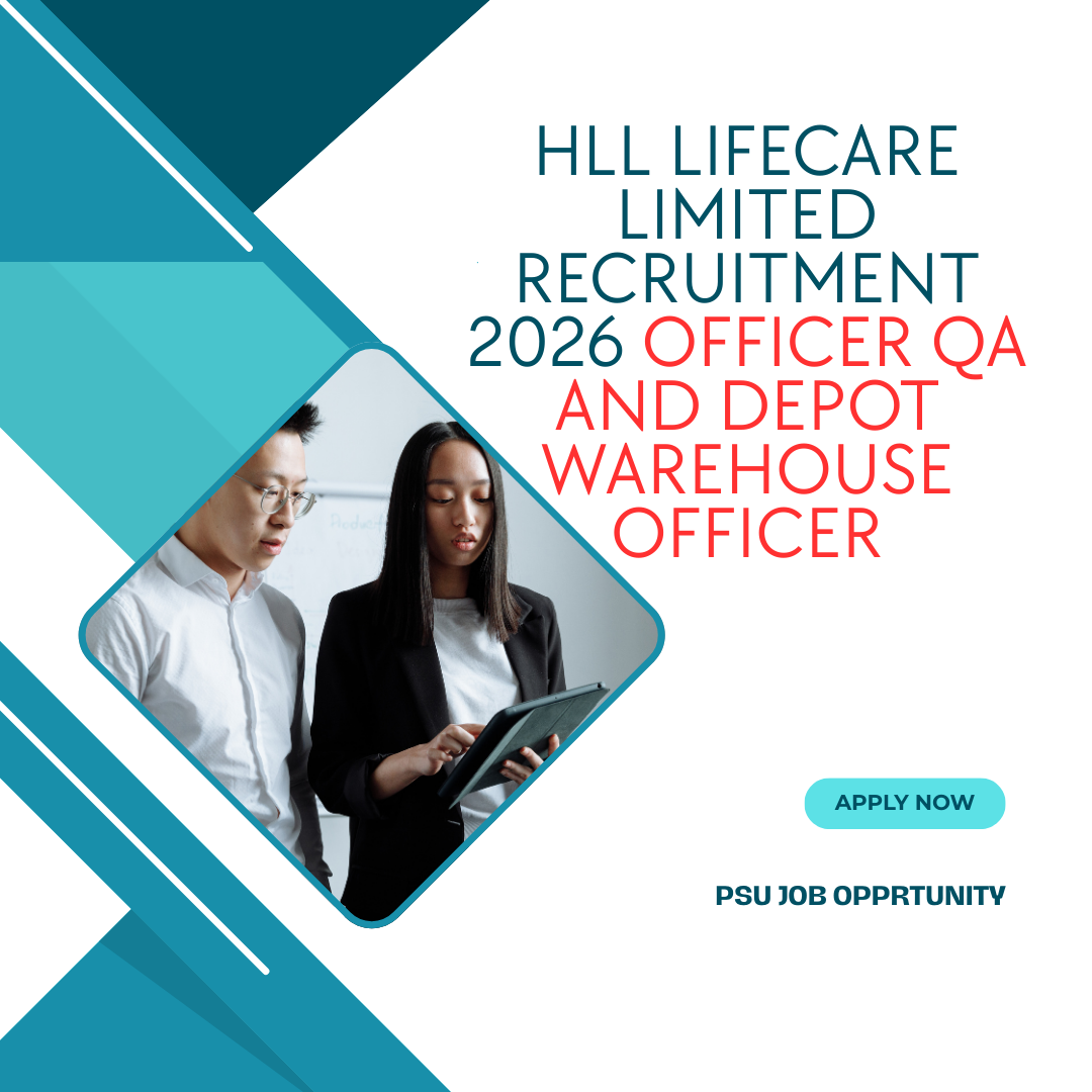 HLL Lifecare Limited Recruitment 2026 Officer QA and Depot Warehouse Officer careerstar.in