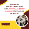 IDBI Bank Recruitment 2026 for Junior Assistant Manager Total 1100 Vacancies careerstar.in