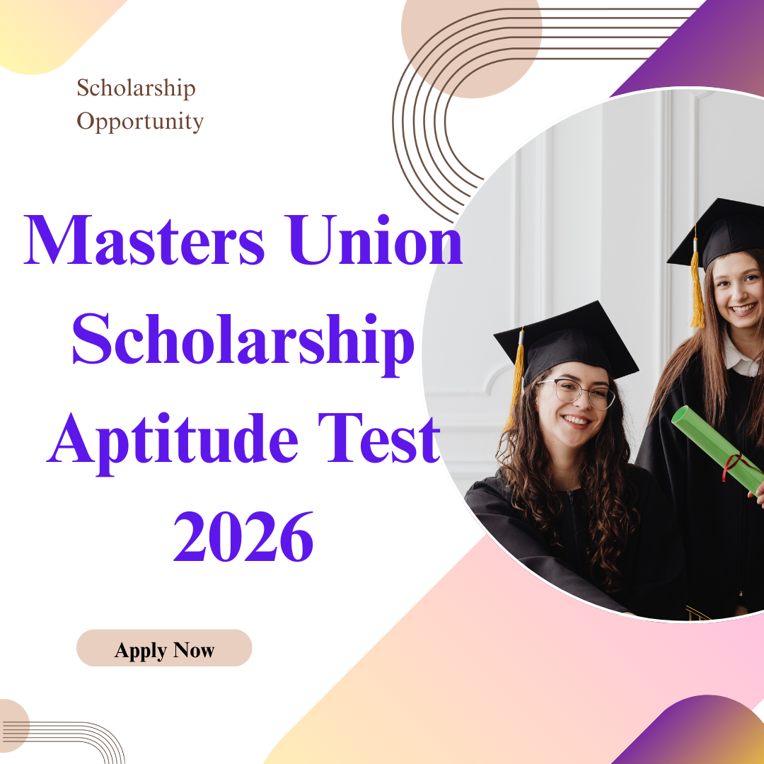 Masters Union Scholarship Aptitude Test 2026 careerstar.in