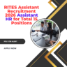 RITES Assistant Recruitment 2026 Assistant HR for Total 15 Positions careerstar.in