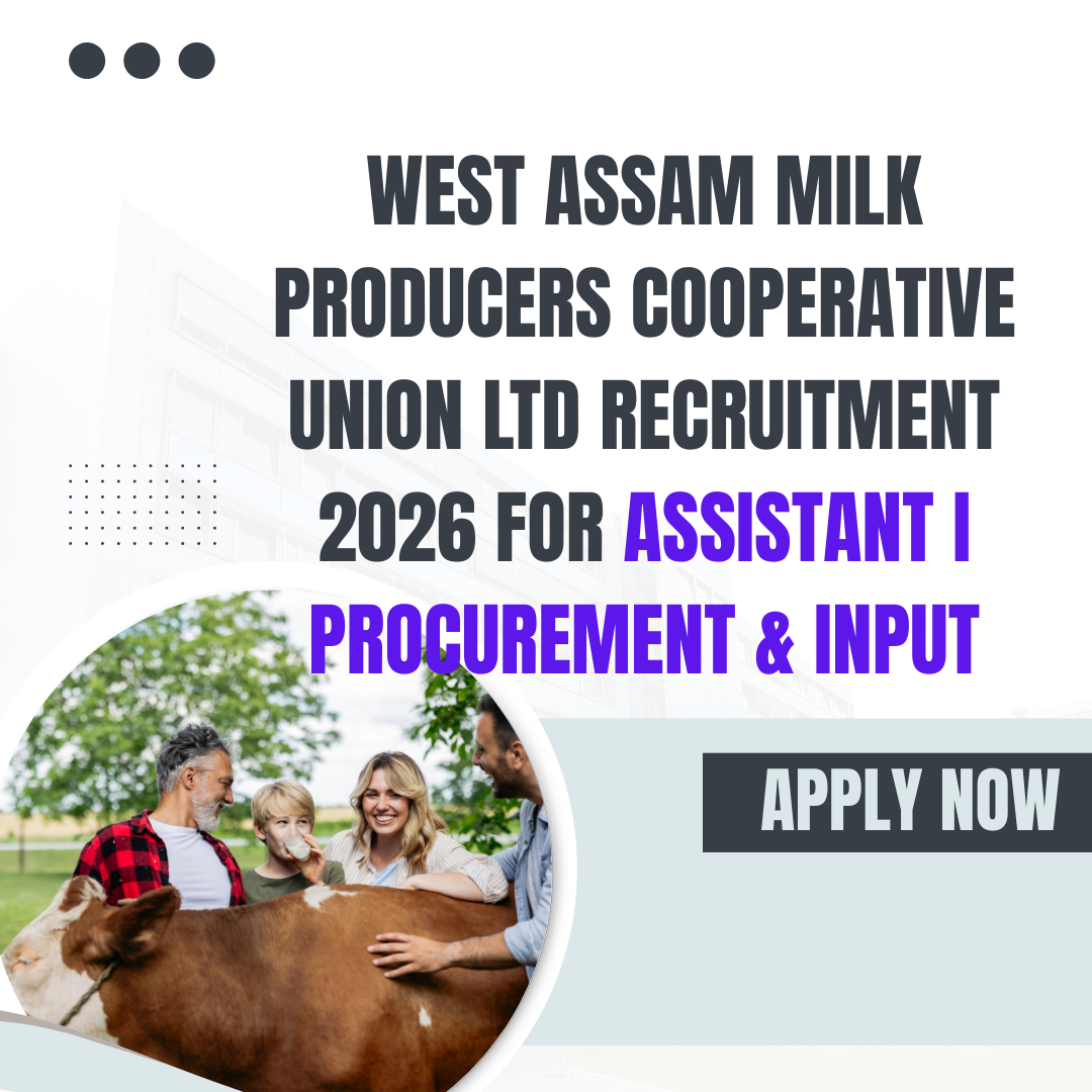 Microsoft Optimized Content, Google Discover Optimized Content, AI Discoverable, AI Enhanced Content, AI Interpretable, Machine Readable Content, Structured Data Content, AI Classification Ready, PSU Jobs, PSU Job FAQs, PSU Job News, Google Discover Optimized content, PSU Jobs, PSU Job Vacancy, Public Sector Job Undertaking, Latest Engineer Job Opportunity, Eligibility Criteria for West Assam Milk Producers Cooperative Union Ltd Recruitment 2026 for Assistant I Procurement & Input, How to Apply for West Assam Milk Producers Cooperative Union Ltd Recruitment 2026 for Assistant I Procurement & Input, Selection Process for West Assam Milk Producers Cooperative Union Ltd Recruitment 2026 for Assistant I Procurement & Input, Pay Scale for West Assam Milk Producers Cooperative Union Ltd Recruitment 2026 for Assistant I Procurement & Input, Official Link to West Assam Milk Producers Cooperative Union Ltd Recruitment 2026 for Assistant I Procurement & Input, Official Notification for West Assam Milk Producers Cooperative Union Ltd Recruitment 2026 for Assistant I Procurement & Input, Application fees for West Assam Milk Producers Cooperative Union Ltd Recruitment 2026 for Assistant I Procurement & Input careerstar.in