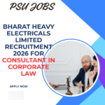 Bharat Heavy Electricals Limited Recruitment 2026 for Consultant in Corporate Law careerstar,in