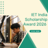 IET India Scholarship Award 2026 Apply Now careerstar.in