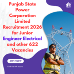 Punjab State Power Corporation Limited Recruitment 2026 for Junior Engineer Electrical and other 622 Vacancies Punjab State Power Corporation Limited Recruitment 2026 for Junior Engineer Electrical and other 622 Vacancies careerstar.in