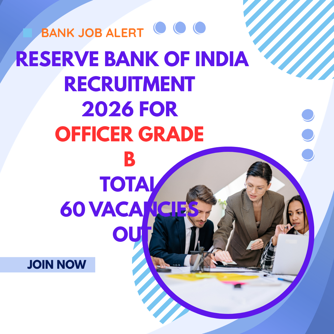 Reserve Bank of India Recruitment 2026 for Officer Grade B Total 60 Vacancies Out careerstar.in
