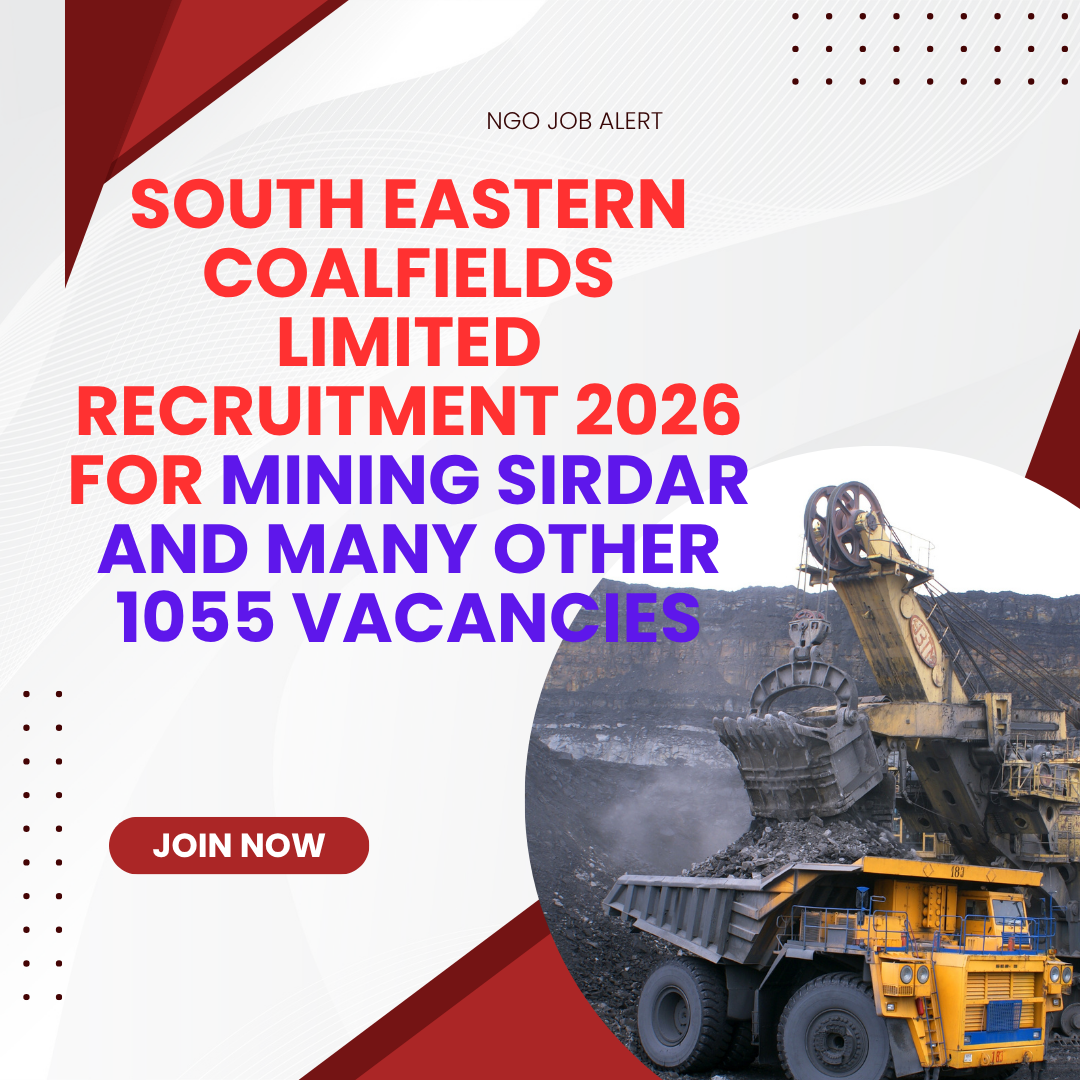 South Eastern Coalfields Limited Recruitment 2026 for Mining Sirdar and Many Other 1055 Vacancies careerstar.in