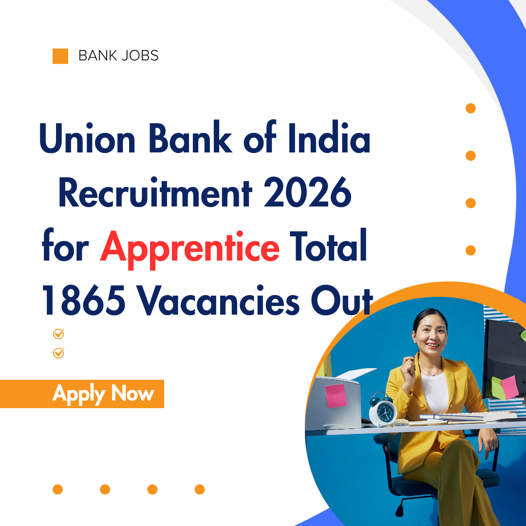 Union Bank of India Recruitment 2026 for Apprentice Total 1865 Vacancies Out careerstar.in