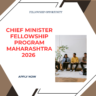 Chief Minister Fellowship Program Maharashtra 2026 Apply Now careerstar.in