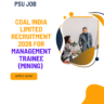 Coal India Limited Recruitment 2026 for Management Trainee (Mining) Total 276 Vacancies out careerstar.n