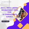 EdCIL India Limited Recruitment 2026 for 10 Consultants (Legal) Apply Now careerstar.in