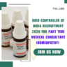 Grid Controller of India Recruitment 2026 for Part time Medical consultant (Homeopathy) Apply Now careersta.in