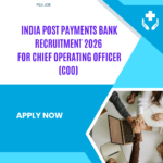 India Post Payments Bank Recruitment 2026 for Chief Operating Officer (COO) Apply Online careerstar.in