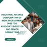 Industrial Finance Corporation of India Recruitment 2026 for Associate Director and Senior Consultant Apply Now cafreerstar.in