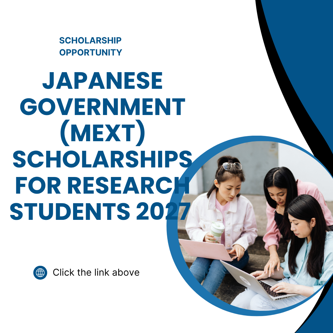 Japanese Government (MEXT) Scholarships for Research Students 2027 Apply Now careerstar.in