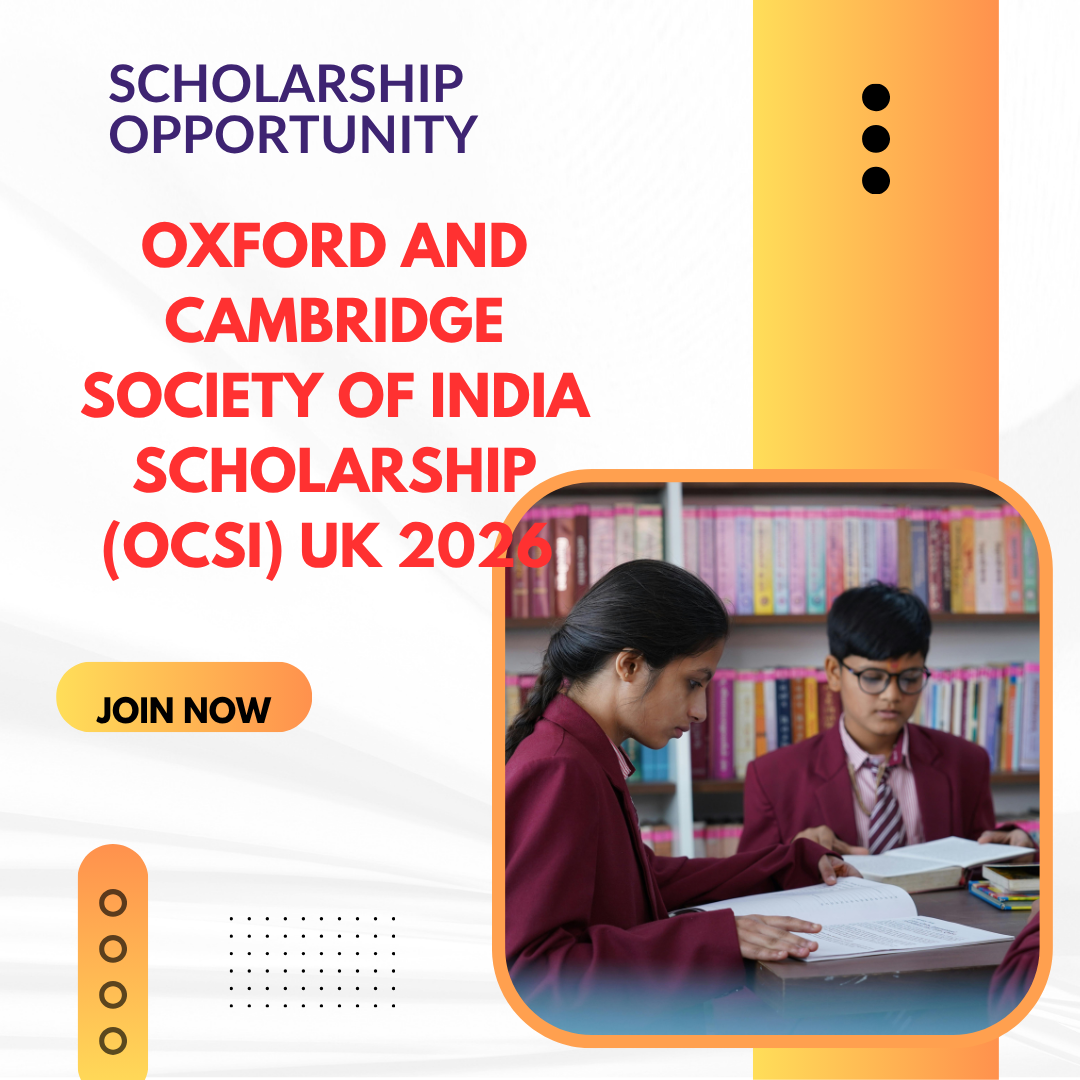 Oxford and Cambridge Society of India Scholarship (OCSI) UK 2026 Apply Fast careerstar.in