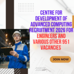 Centre for Development of Advanced Computing Recruitment 2026 for Engineers and Various other 951 vacancies Explore Now Centre for Development of Advanced Computing Recruitment 2026 for Engineers and Various other 951 vacancies Explore Now careerstar.in