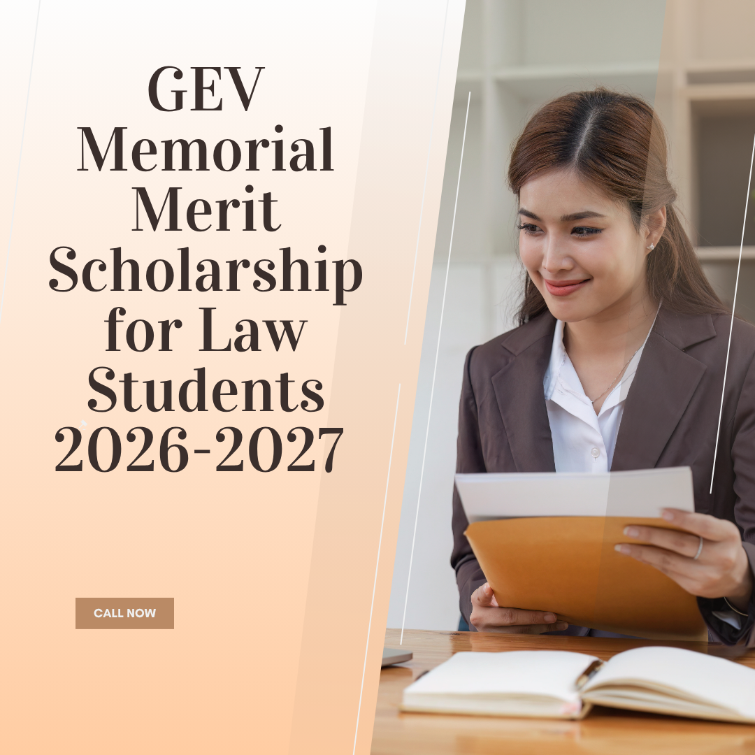 GEV Memorial Merit Scholarship for Law Students 2026-2027 Apply Now careerstar.in