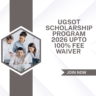 uGSOT Scholarship Program 2026 Upto 100% Fee Waiver Check Details Now careerstar.in