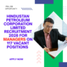 Hindustan Petroleum Corporation Limited Recruitment 2026 for Managers on 117 Vacant Positions Apply Now careerstar.in