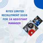 RITES Limited Recruitment 2026 for 24 Assistant Manager Apply Online RITES Limited Recruitment 2026 for 24 Assistant Manager Apply Online careerstar.in