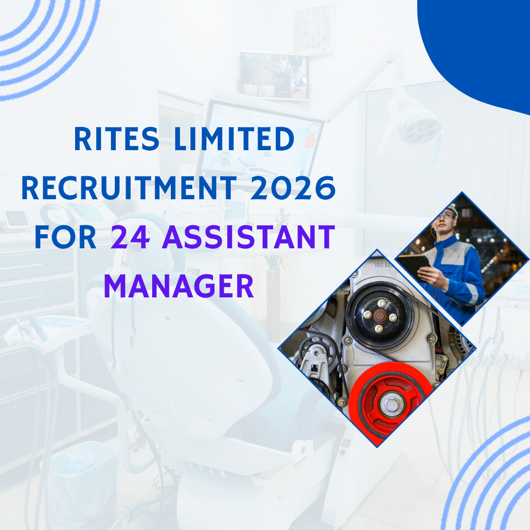 RITES Limited Recruitment 2026 for 24 Assistant Manager Apply Online careerstar.in
