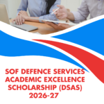 SOF Defence Services Academic Excellence Scholarship (DSAS) 2026-27 Apply Fast careerstar.in