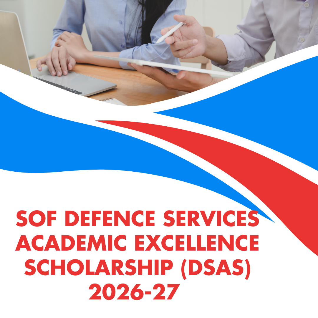 SOF Defence Services Academic Excellence Scholarship (DSAS) 2026-27 Apply Fast careerstar.in