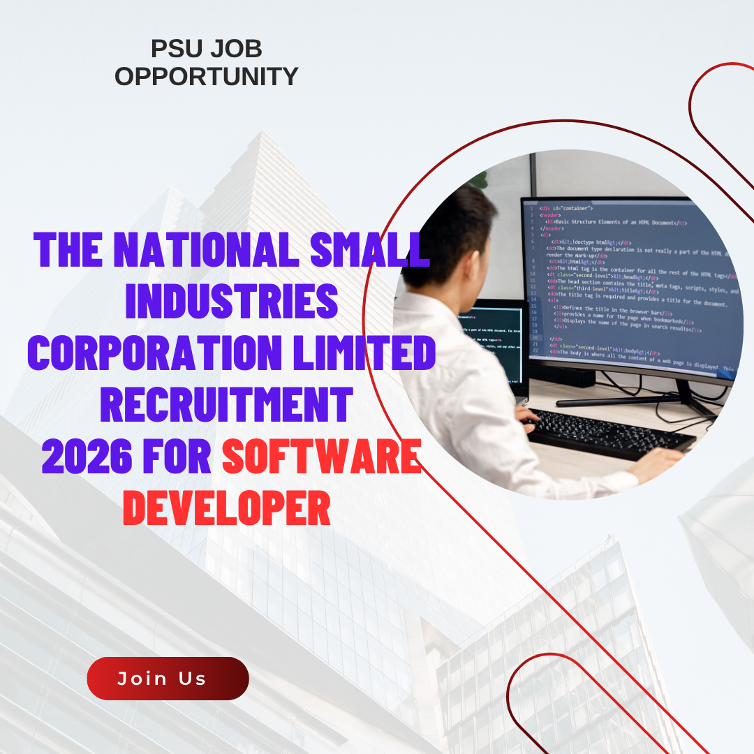 The National Small Industries Corporation Limited Recruitment 2026 for Software Developer Check Details careerstar.in