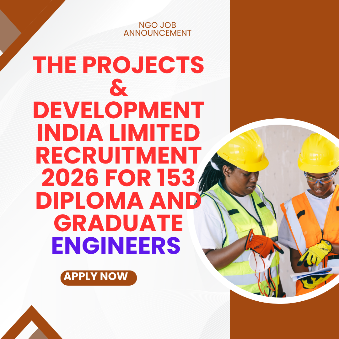 The Projects & Development India Limited Recruitment 2026 for 153 Diploma and Graduate Engineers Check Online Application careerstar.in