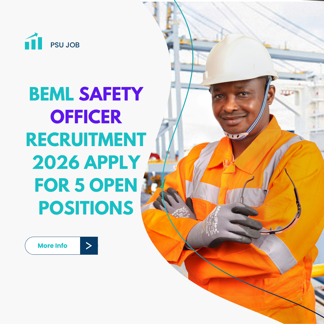 BEML Safety Officer Recruitment 2026 Apply for 5 Open Positions careerstar.in