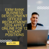 EXIM Bank Business Development Officer Recruitment 2026 Apply Online for 12 vacant positions careerstar.in