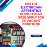 MSETCL Electrician Apprentice Recruitment 2026 Apply for 24 Vacant Positions careerstar.in