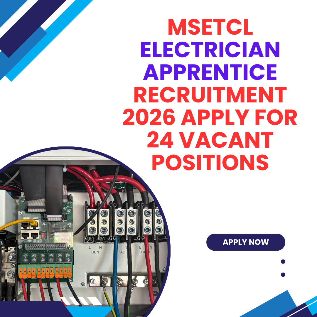 MSETCL Electrician Apprentice Recruitment 2026 Apply for 24 Vacant Positions careerstar.in