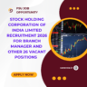Stock Holding Corporation of India Limited Recruitment 2026 for Branch Manager and other 26 vacant positions Apply online now careerstar.in