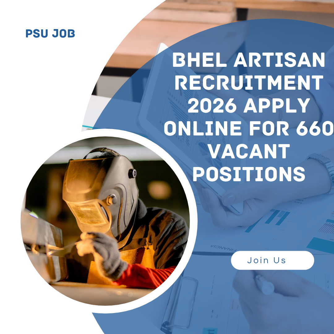 BHEL Artisan Recruitment 2026 Apply Online for 660 Vacant Positions careerstar.in