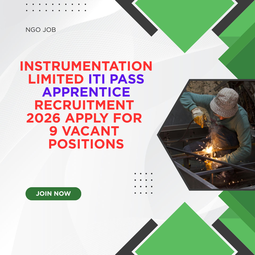 Instrumentation Limited ITI Pass Apprentice Recruitment 2026 Apply for 9 vacant positions careerstar.in
