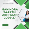 Mahindra Saarthi Abhiyaan 2026-27 careerstar.in