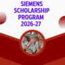 Siemens Scholarship Program 2026-27 careerstar.in